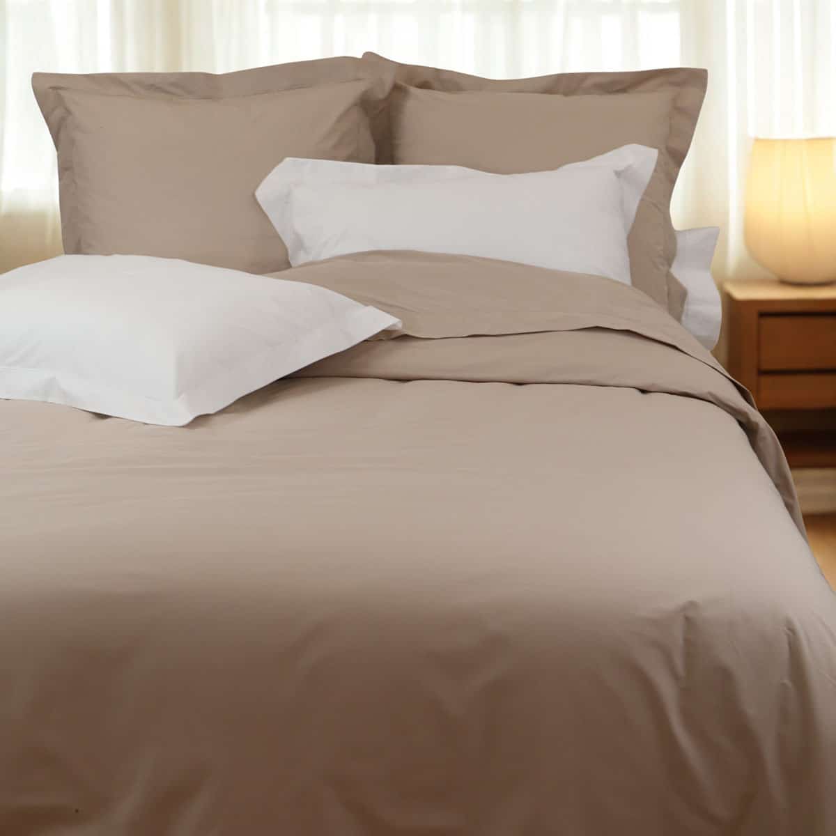 Parure housse de couette coton percale 200 fils DESIREE