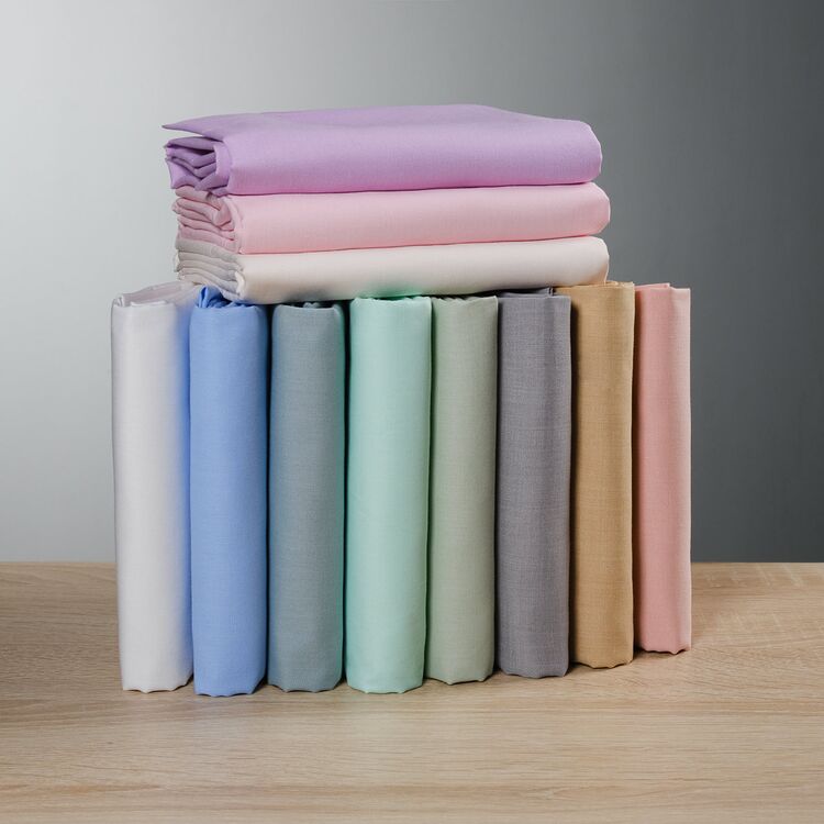 nuancier linge de lit polyester coton pas cher