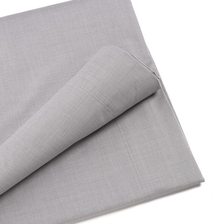 drap polyester coton gris