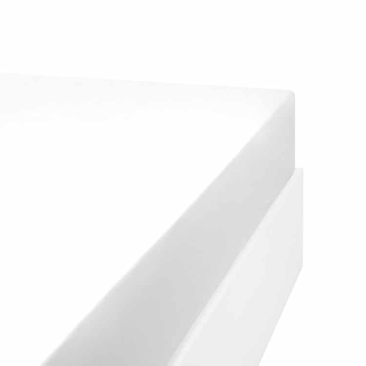Drap housse polyester coton AISANCE blanc