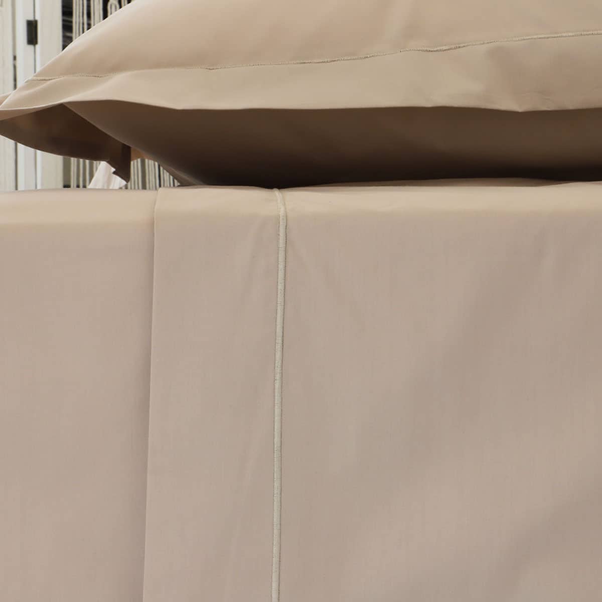 Drap plat en coton percale 200 fils DESIREE