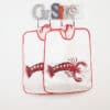 Lot de 2 bavoirs coton adultes HOMARD – Image 2