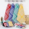 Lot de 10 bavoirs coton carreaux vichy CLEAN