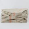 lot de torchons lin coton beige