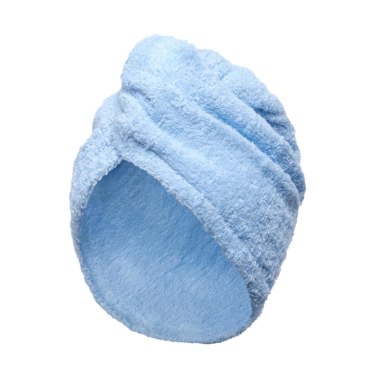 turban de bain bleu ciel