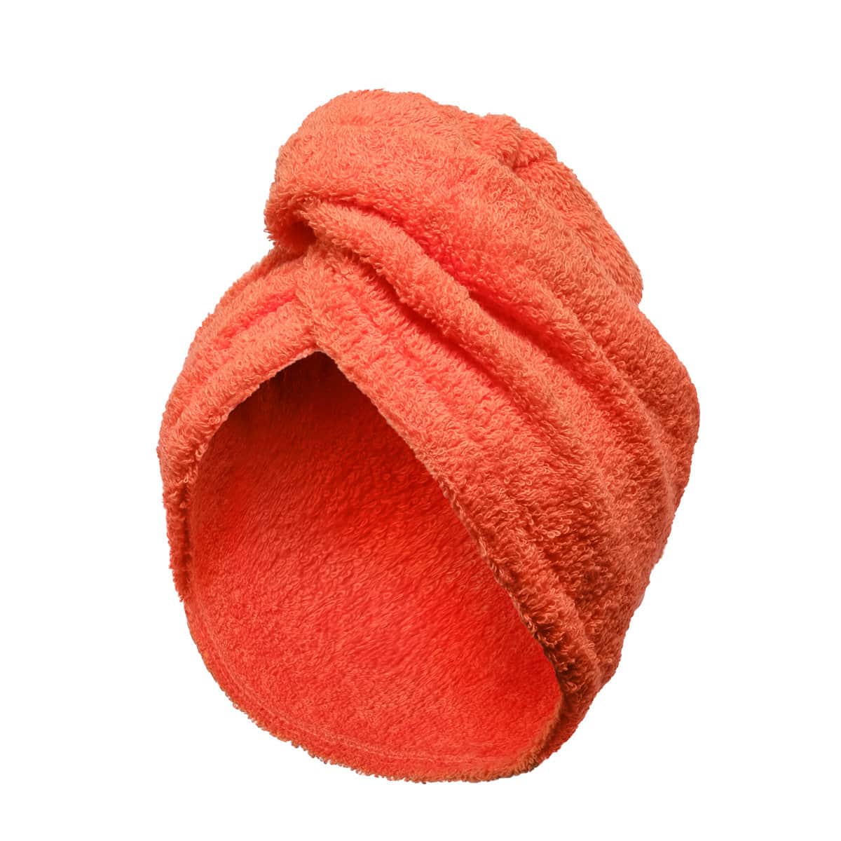 turban de bain orange