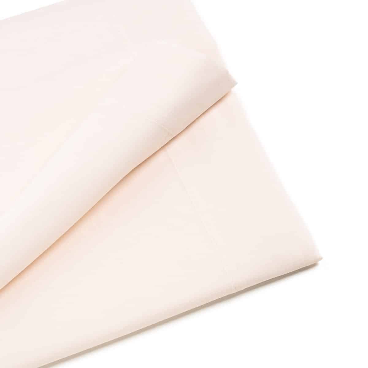 Drap plat polyester coton ivoire Linandelle