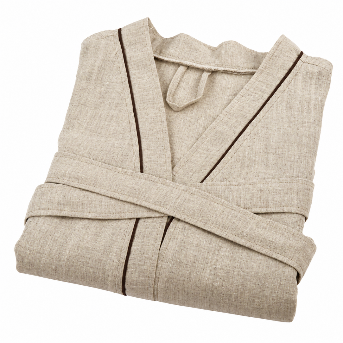 Peignoir mixte 100% lin  naturel Allure
