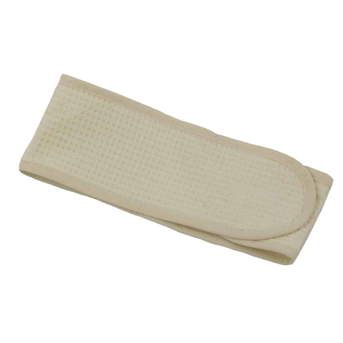 Tour de tête coton 400gr nid d'éponge BANDEAU - Ecru