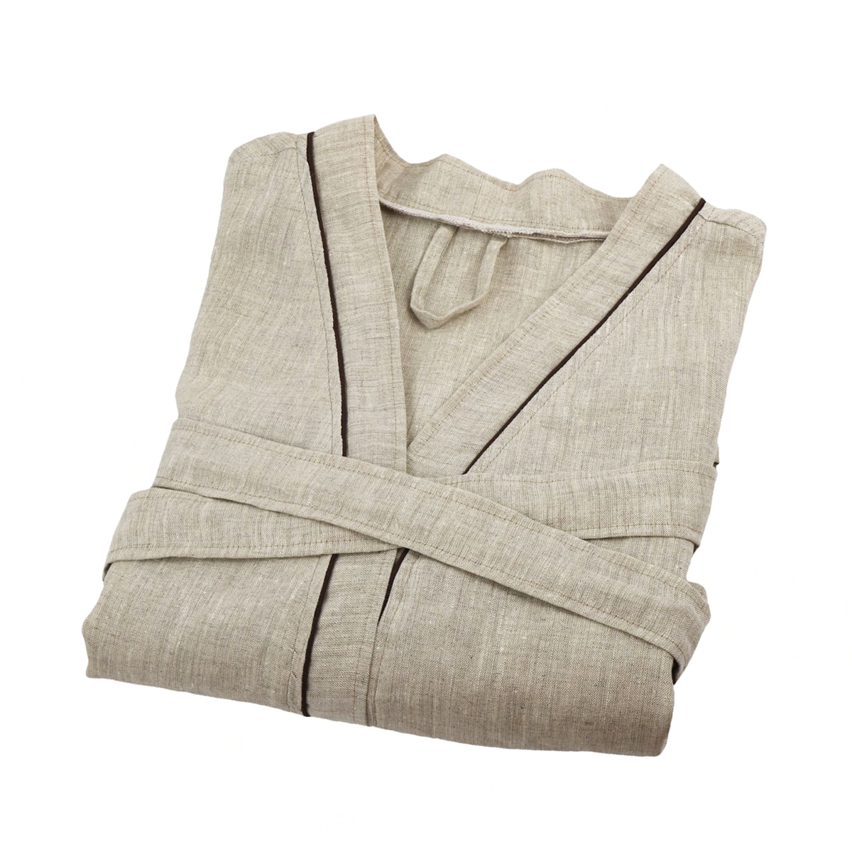 Peignoir mixte 100% lin  naturel Allure
