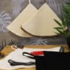 Lot de 2 essuies mains rond nid d'abeille HOME