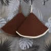 Lot de 2 essuies mains rond nid d'abeille HOME – Image 5