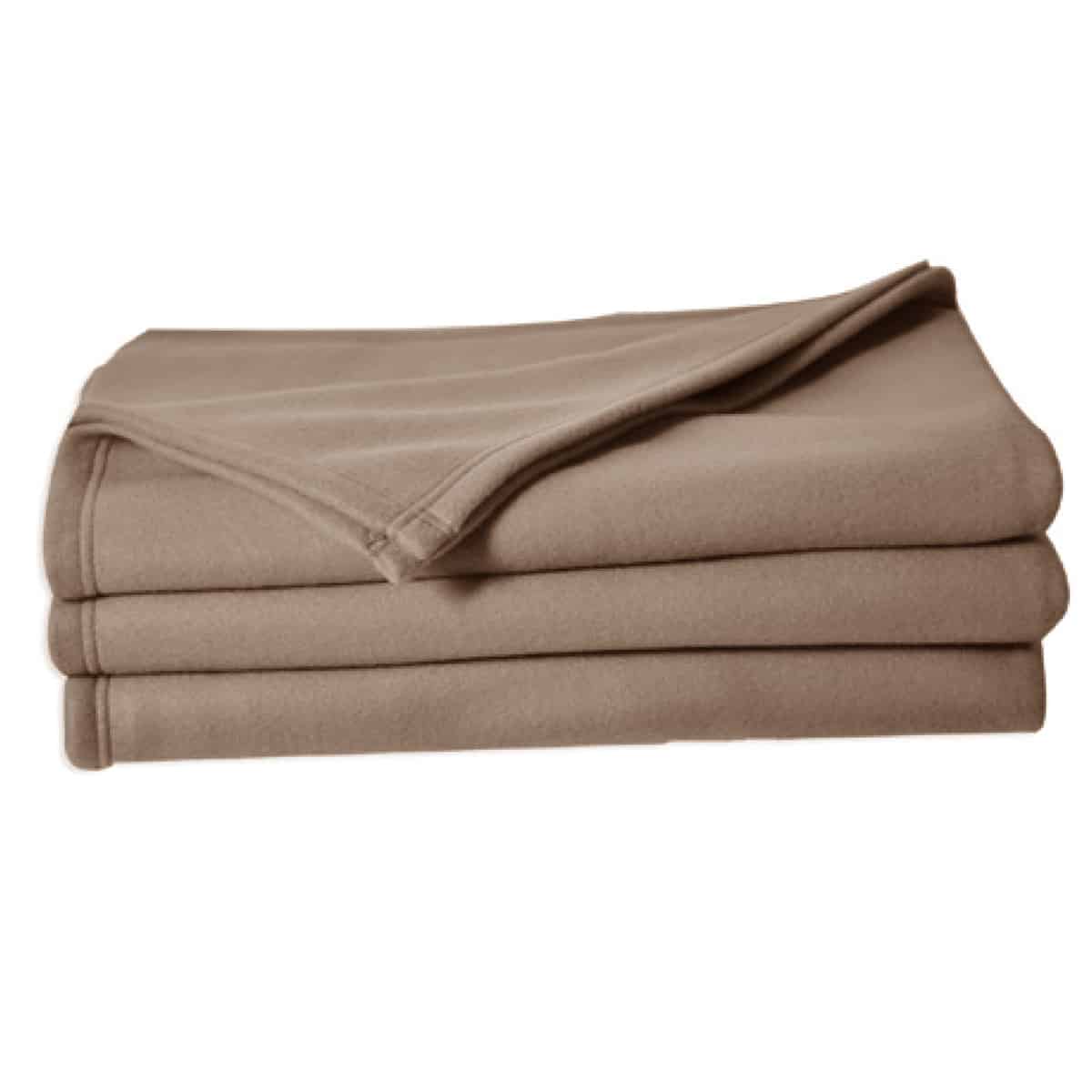 couverture polaire polyyester POLECO taupe