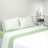 Parure housse de couette coton flanelle 57 fils imprimé TULIPA