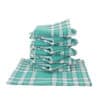 Lot de serviettes de table carreaux vichy normand vert NELLY – Image 2