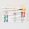 Lot de 12 torchons de cuisine coton tiss? teint jacquard MAEVA – Image 2