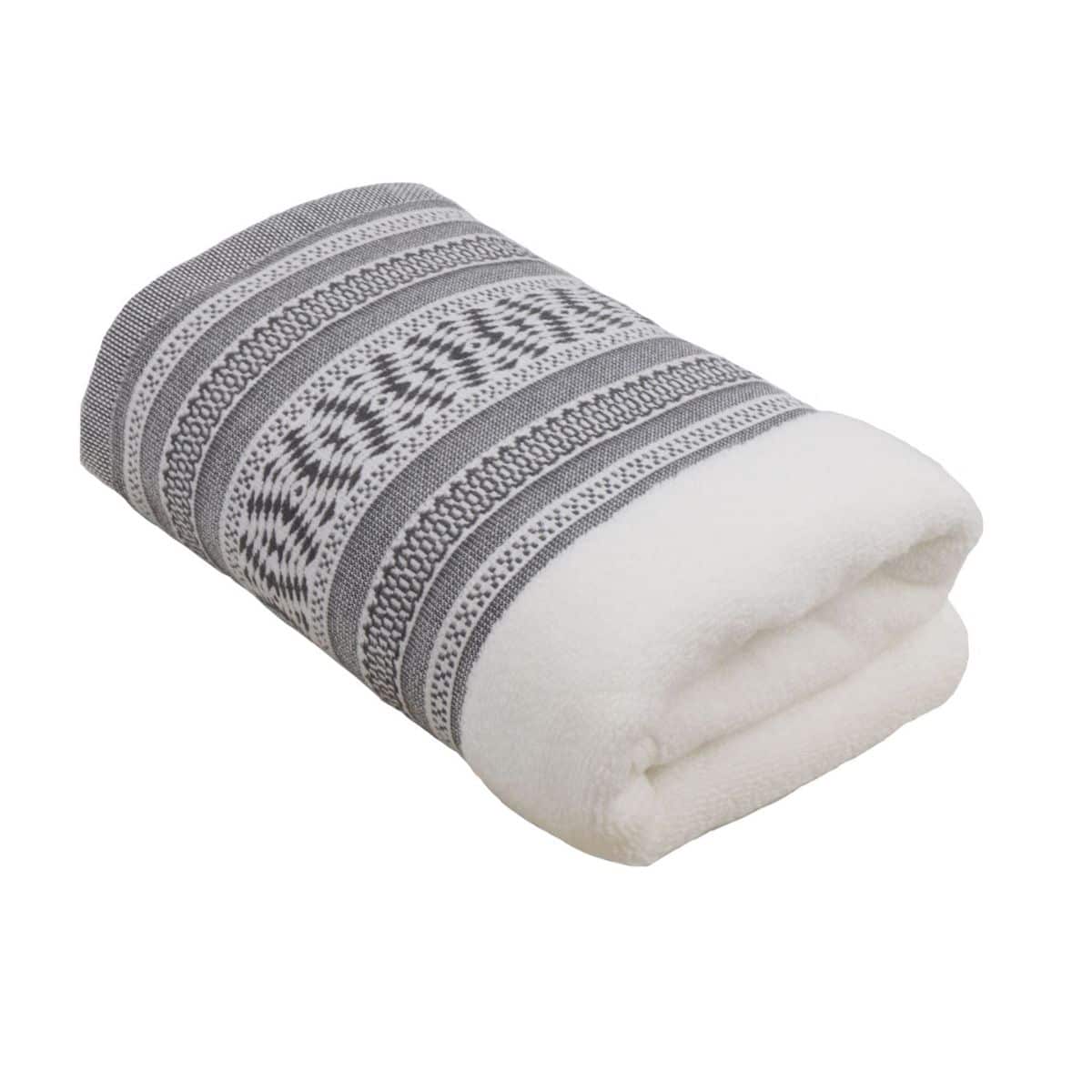 Serviette de toilette coton éponge ETHNIQUE