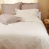 Lot de 2 taies d'oreillers percale 200 fils DESIREE – Image 3