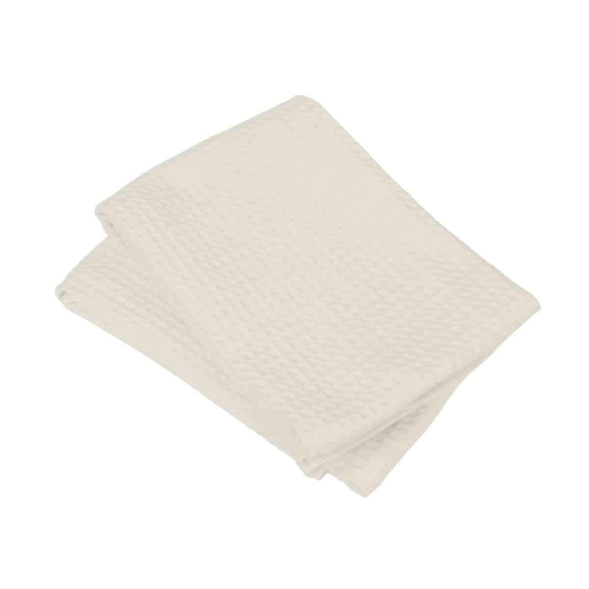 Lot de deux serviettes coton 57 fils nid d'abeille WEEK END