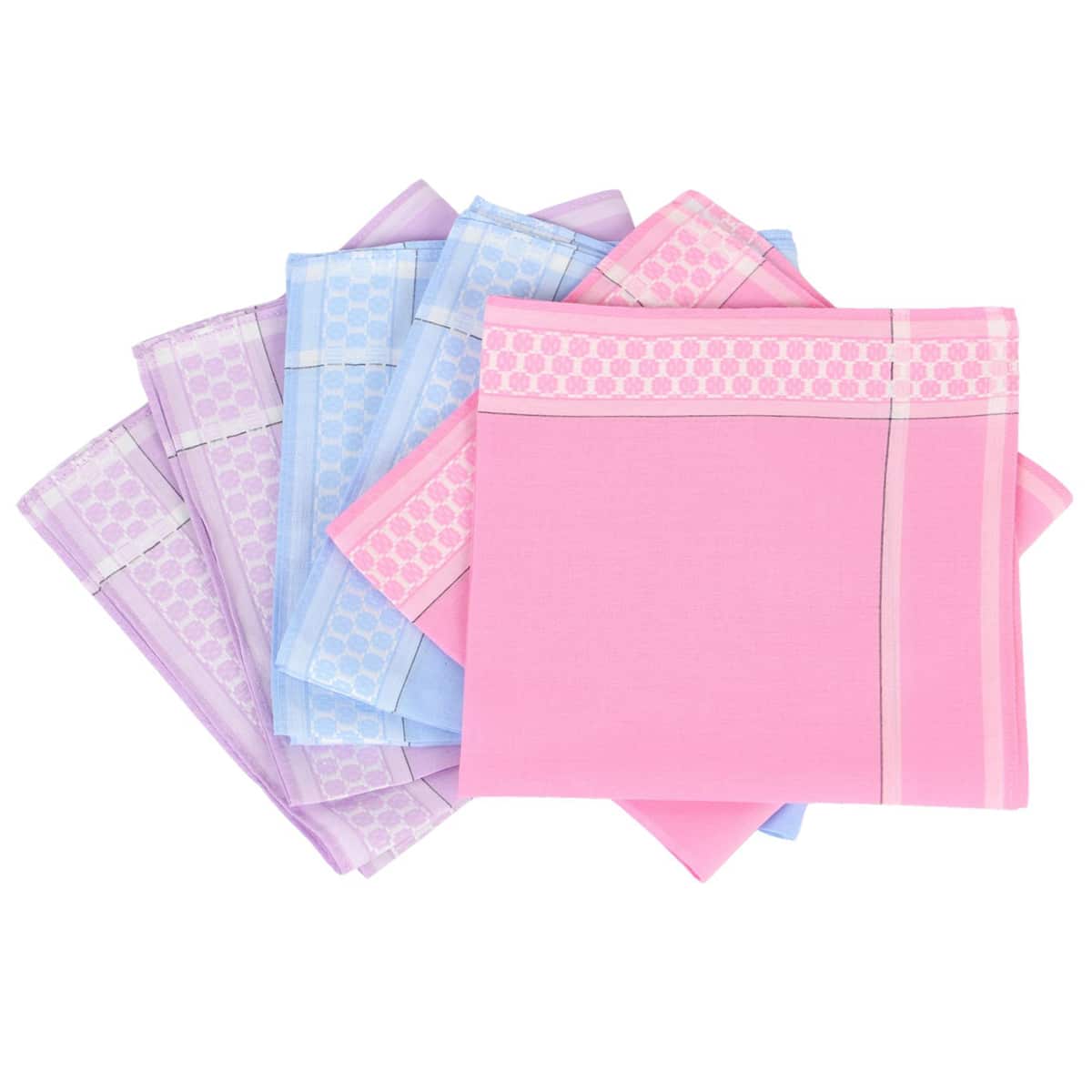 Lot de 6 mouchoirs en tissus coton jumel VICTORIA – Image 2