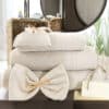 Maxi drap de bain coton lin ?ponge LINA – Image 4