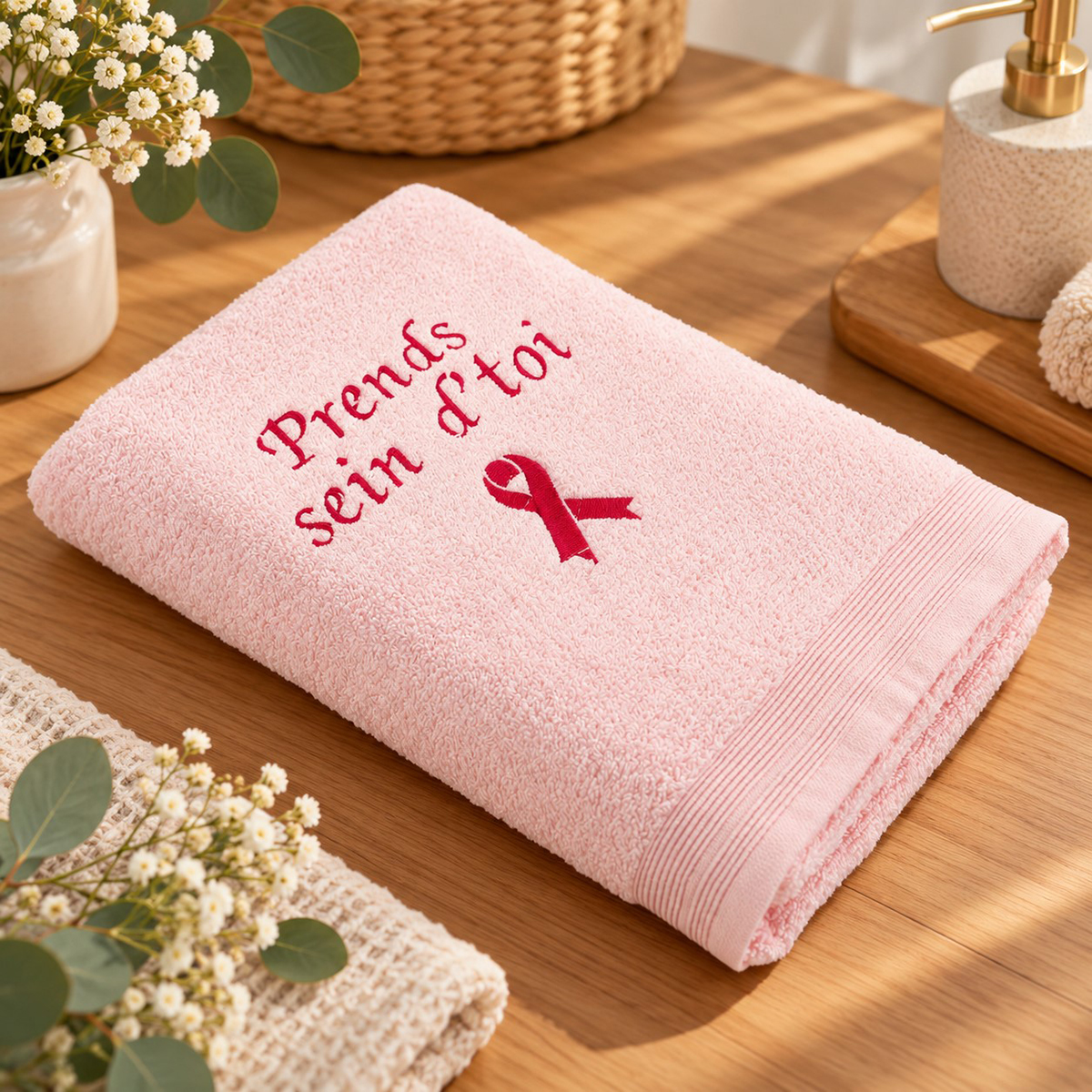 Drap de douche Octobre Rose – Édition limitée – Image 2