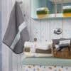 Serviette et 2 gants de toilette en coton éponge TOURNICOQUIN – Image 2