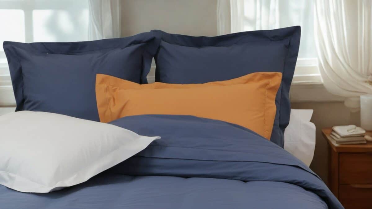 Drap housse uni coton percale 200 fils DESIREE – Image 4