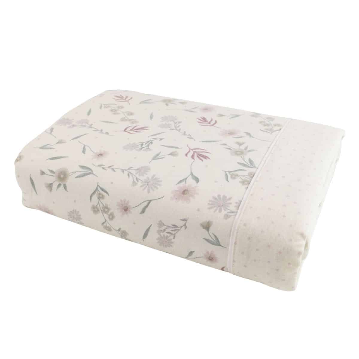 Parure drap de lit en coton flanelle 57 fils imprimé MEDITERRANEAO – Image 4