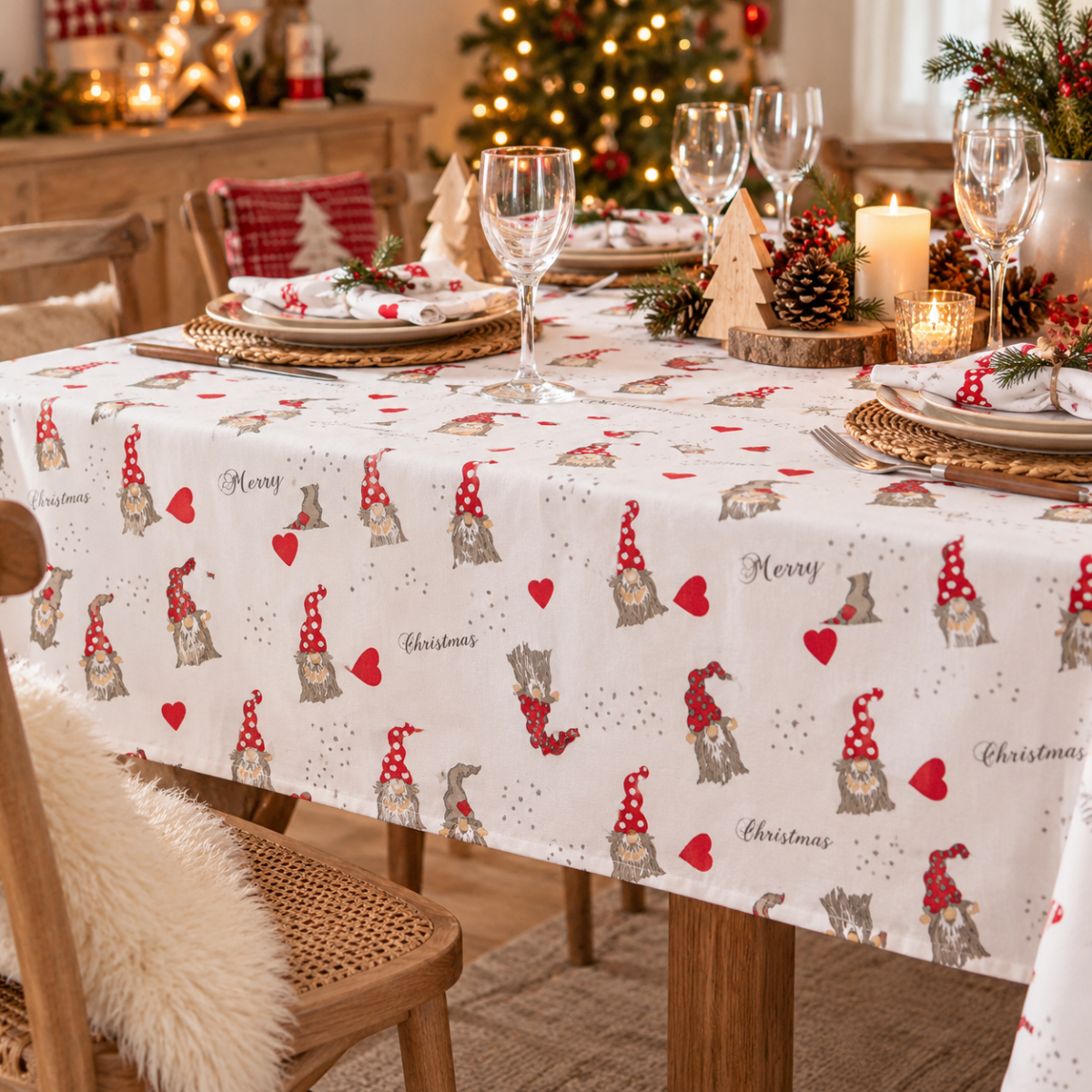 Nappe 100% coton imprimés LUTIN
