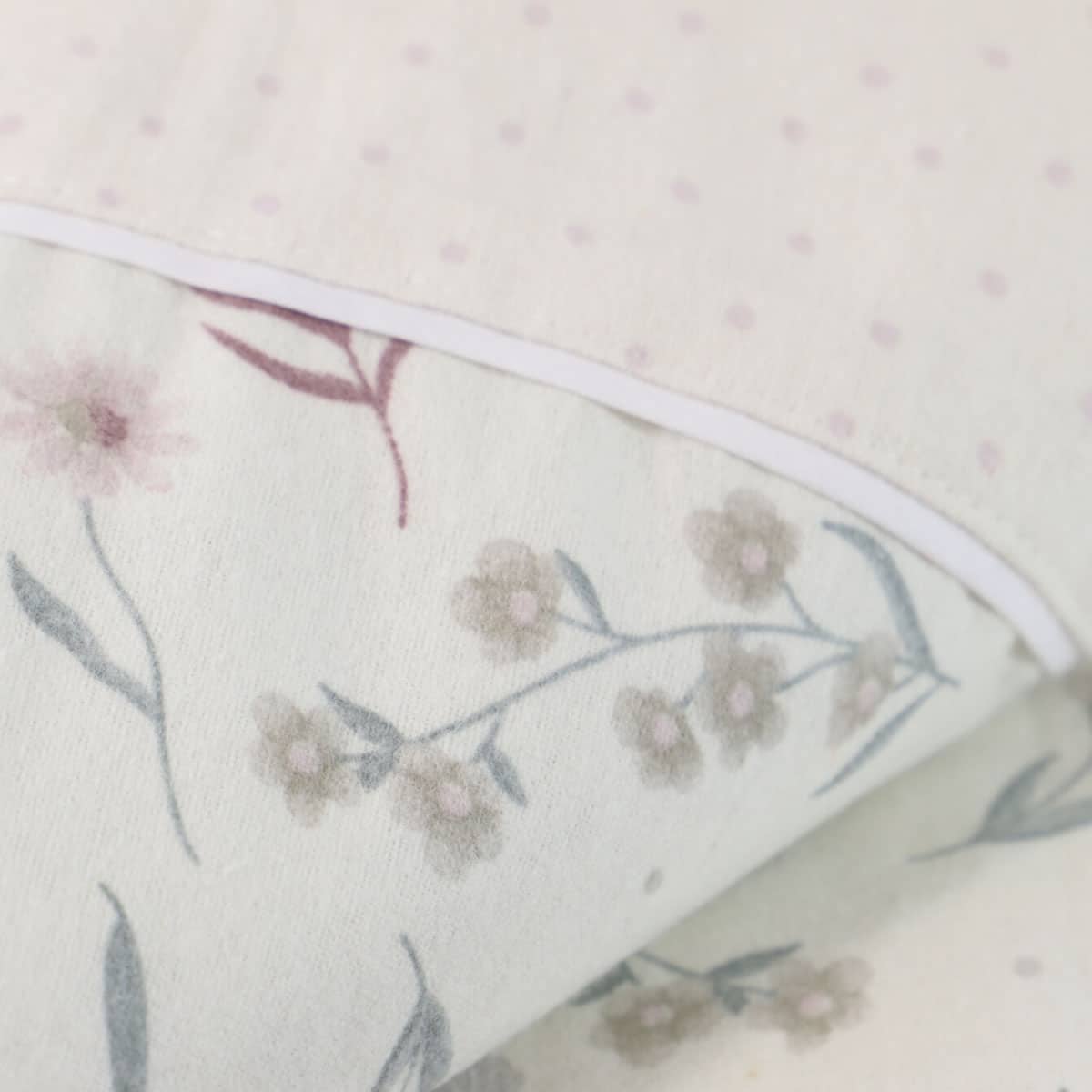 Parure drap de lit en coton flanelle 57 fils imprimé MEDITERRANEAO – Image 2