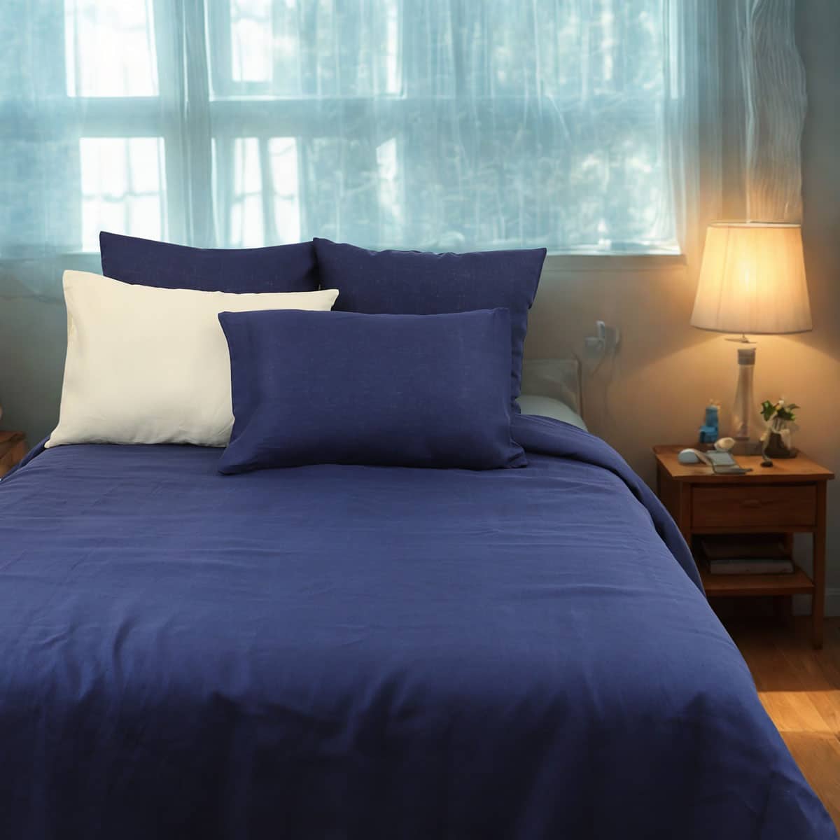 Parure housse de couette 100% lin PRESTIGE