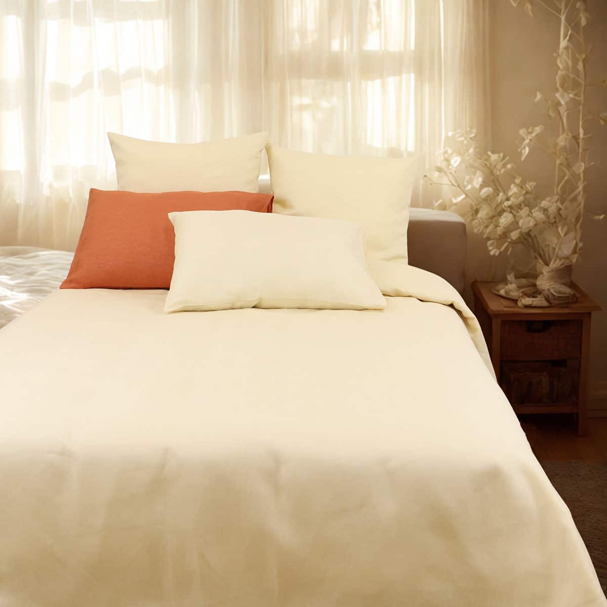 Parure housse de couette 100% lin PRESTIGE