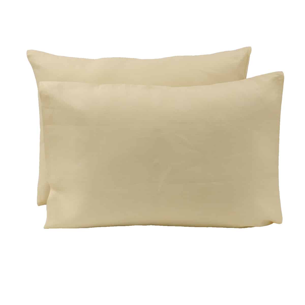 Lot de 2 taies d'oreillers rectangles 100% lin PRESTIGE