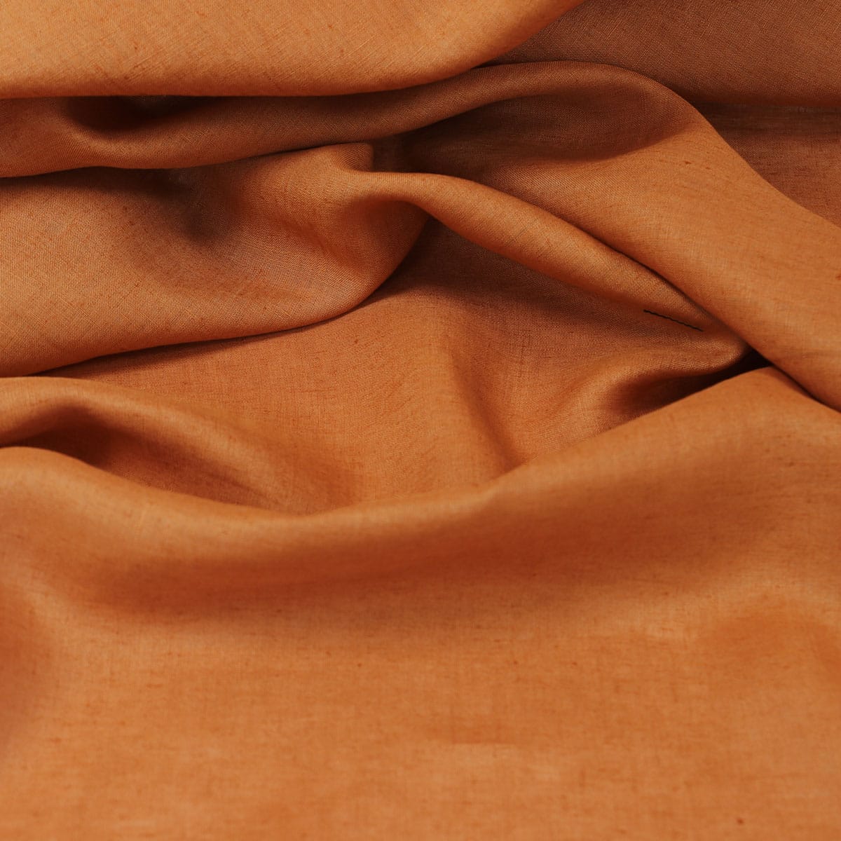 Tissu au mètre 100%lin TERRACOTA