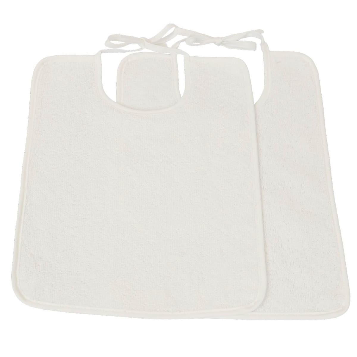 Lot de 2 bavoirs bébé éponge BOUCLETTE