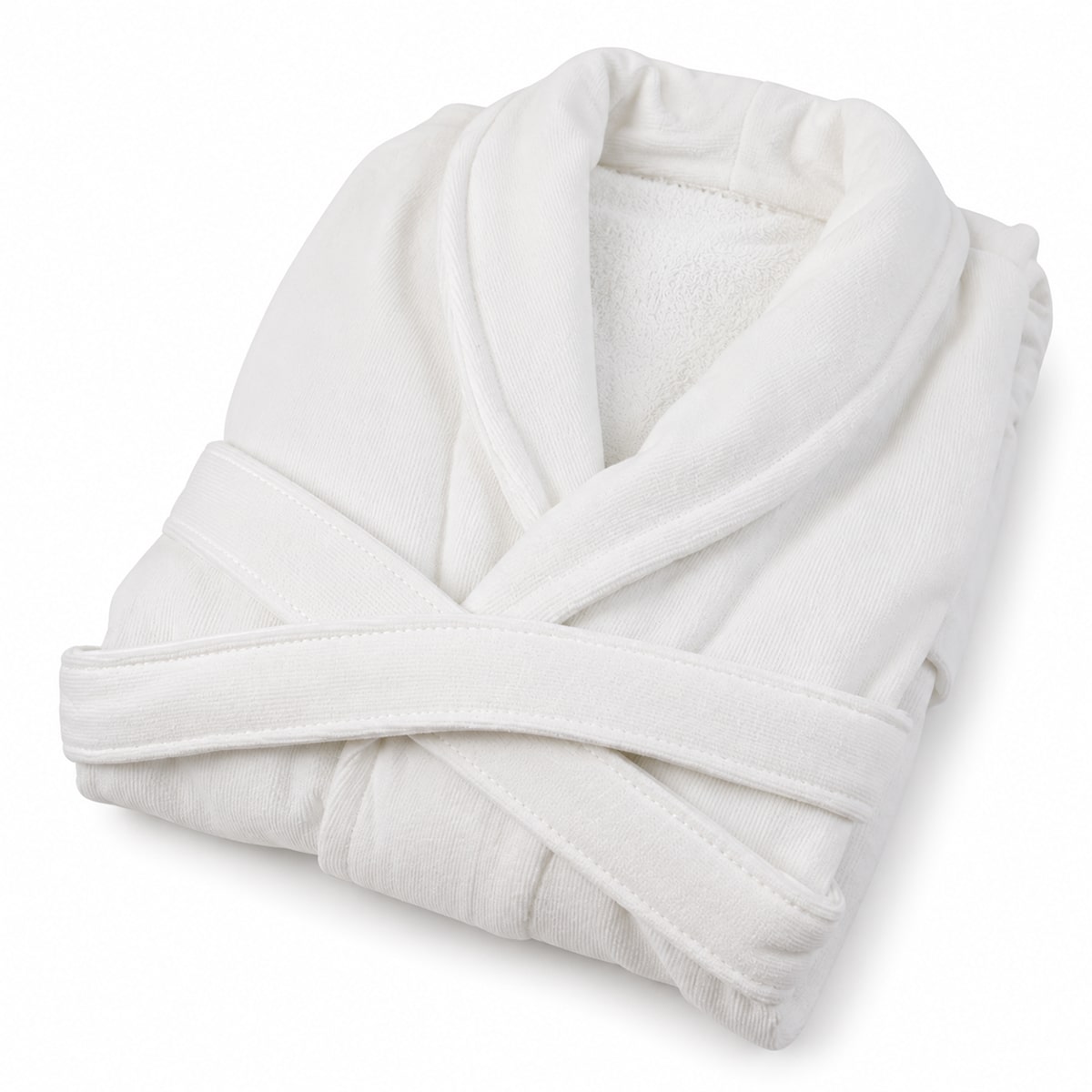 Peignoir mixte coton éponge velours DELUX