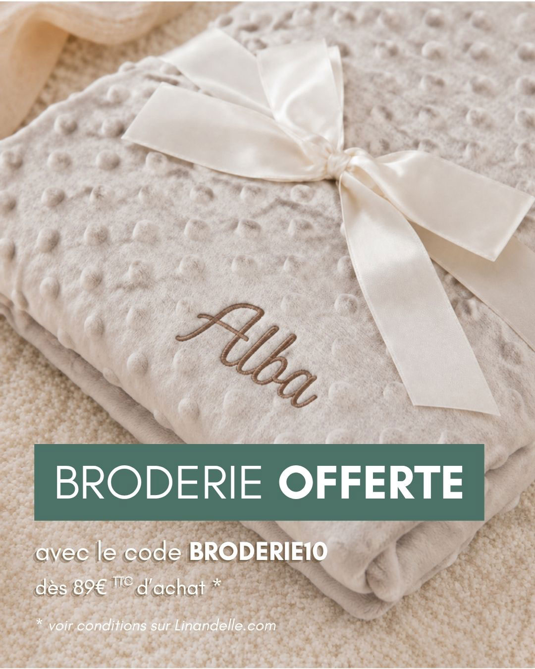 broderie-offerte-code-broderie10 broderie offerte soit 10€ de remise dès 89€ d'achat, hors tissus au mètre et échantillons