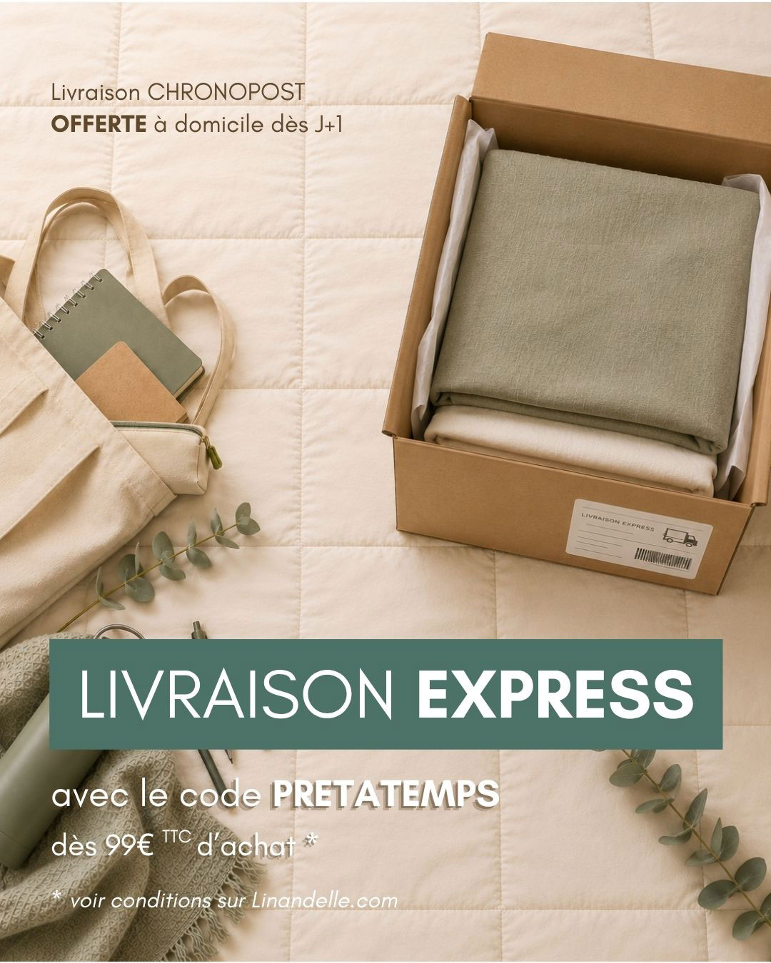 livraison-express-offerte-code-PRETATEMPS Livraison express offerte avec le code PREATEMPS dès 99€ d'achat