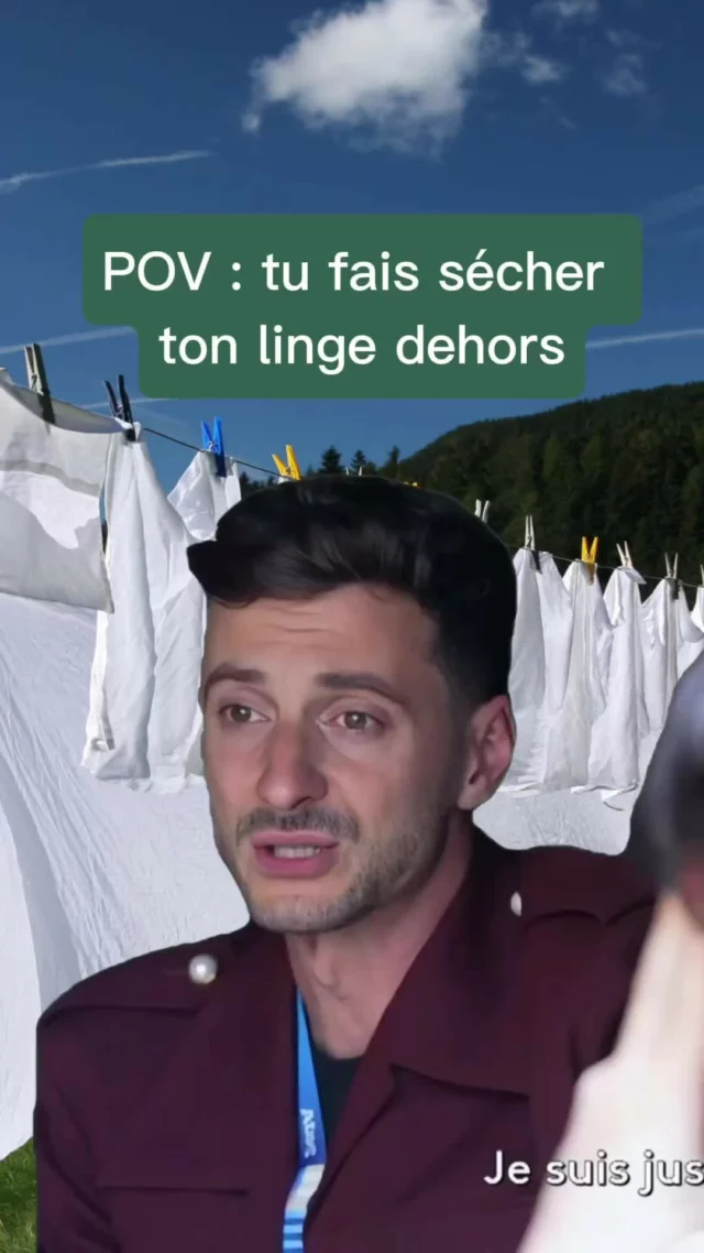 Ton linge que tu as laissé dehors toute la nuit. LA PLUIE = 💀💦